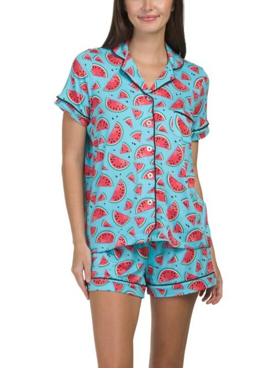 PILLOW TALK Other - PILLOW TALK 2pc Watermelon Print Pajama Top And Shorts Set